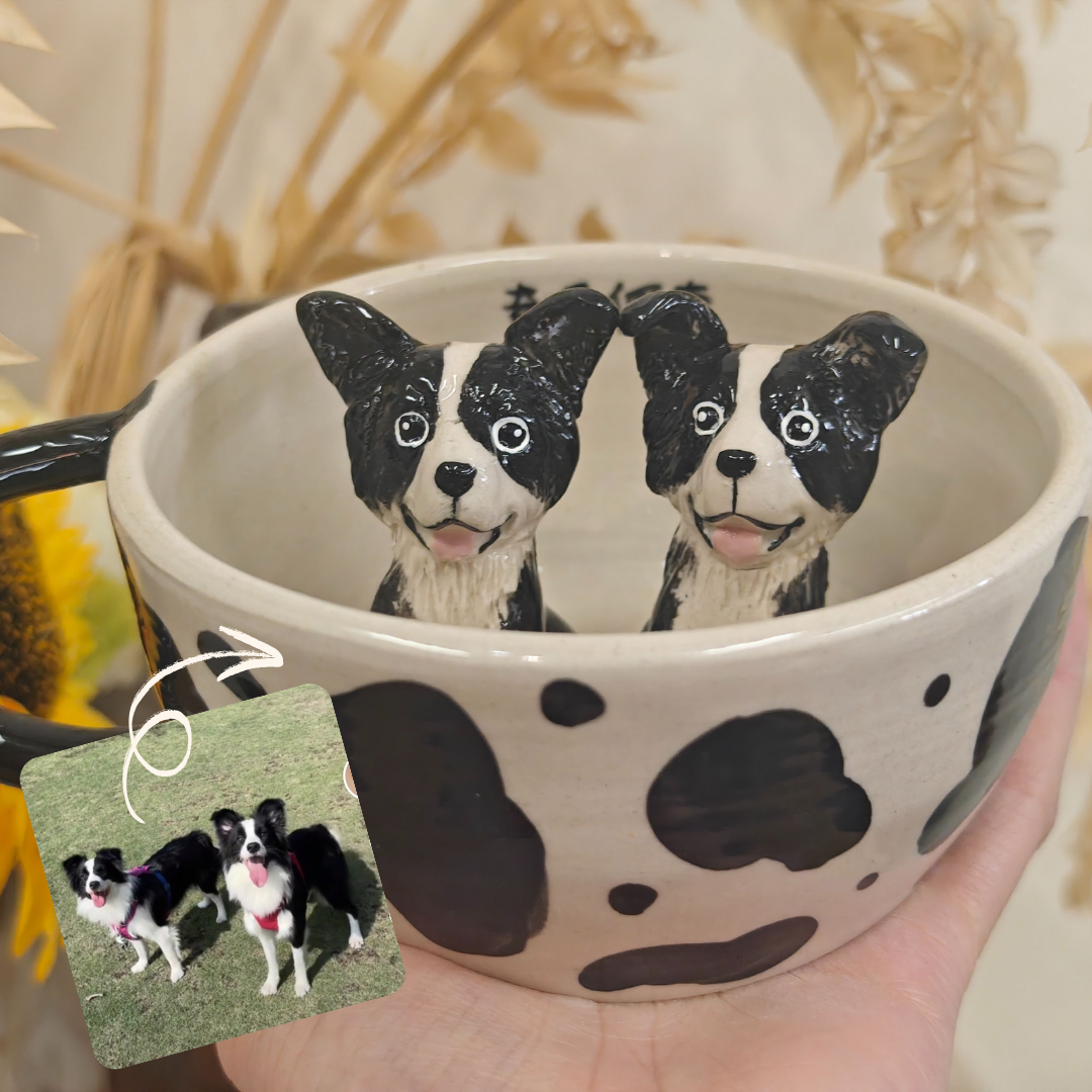 Handmade Customized Ceramic Pet Mug - For Dog/Cat Mom - Memorial Gift